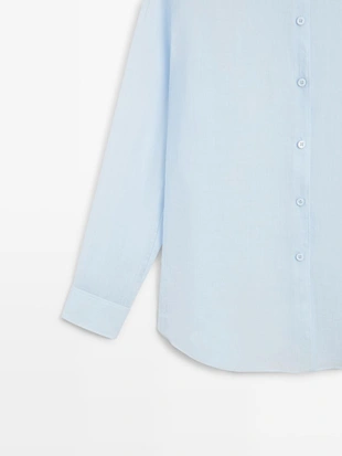 Рубашка с рубашечным воротником- Заказать в России