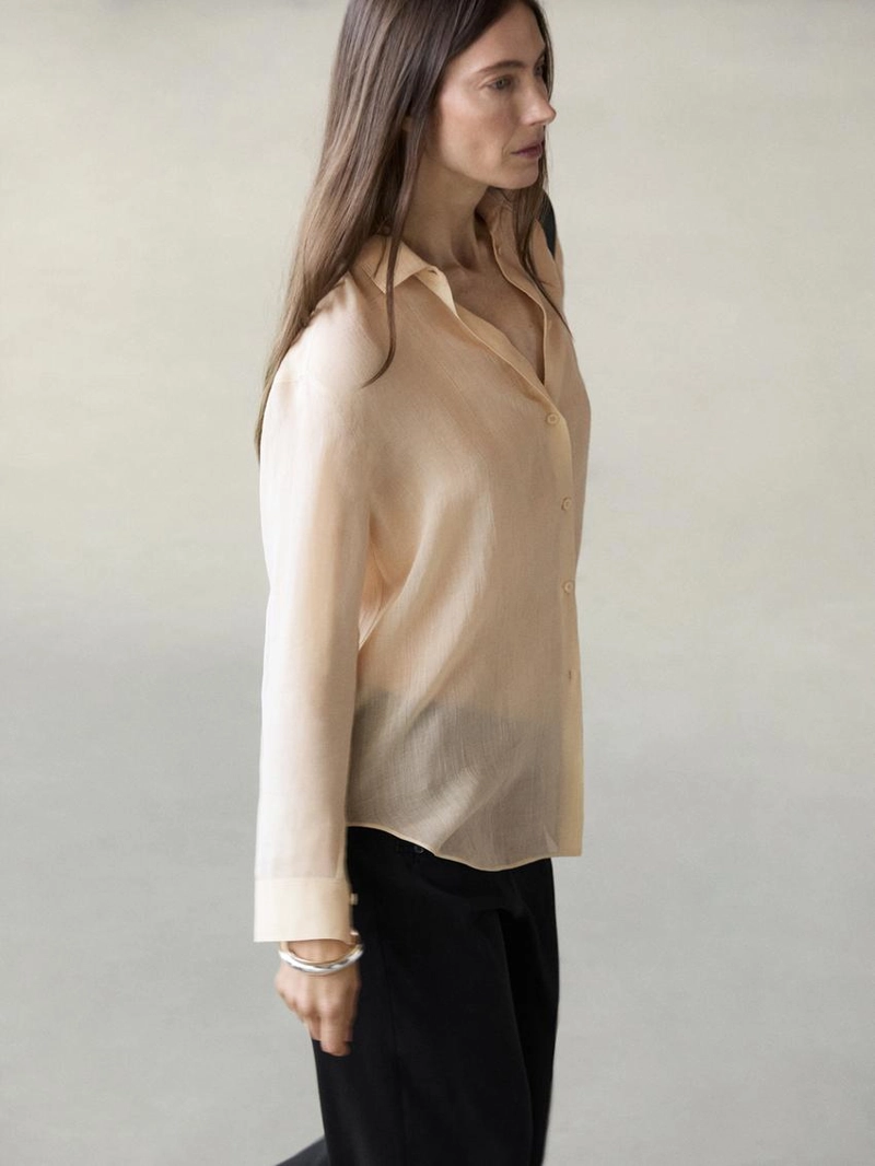 Рубашка с воротником с рубашкой из коллекции massimo dutti