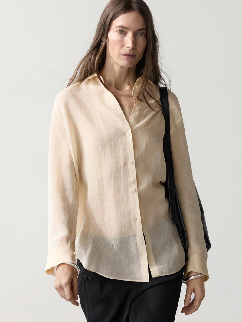 Рубашка с воротником с рубашкой из коллекции massimo dutti