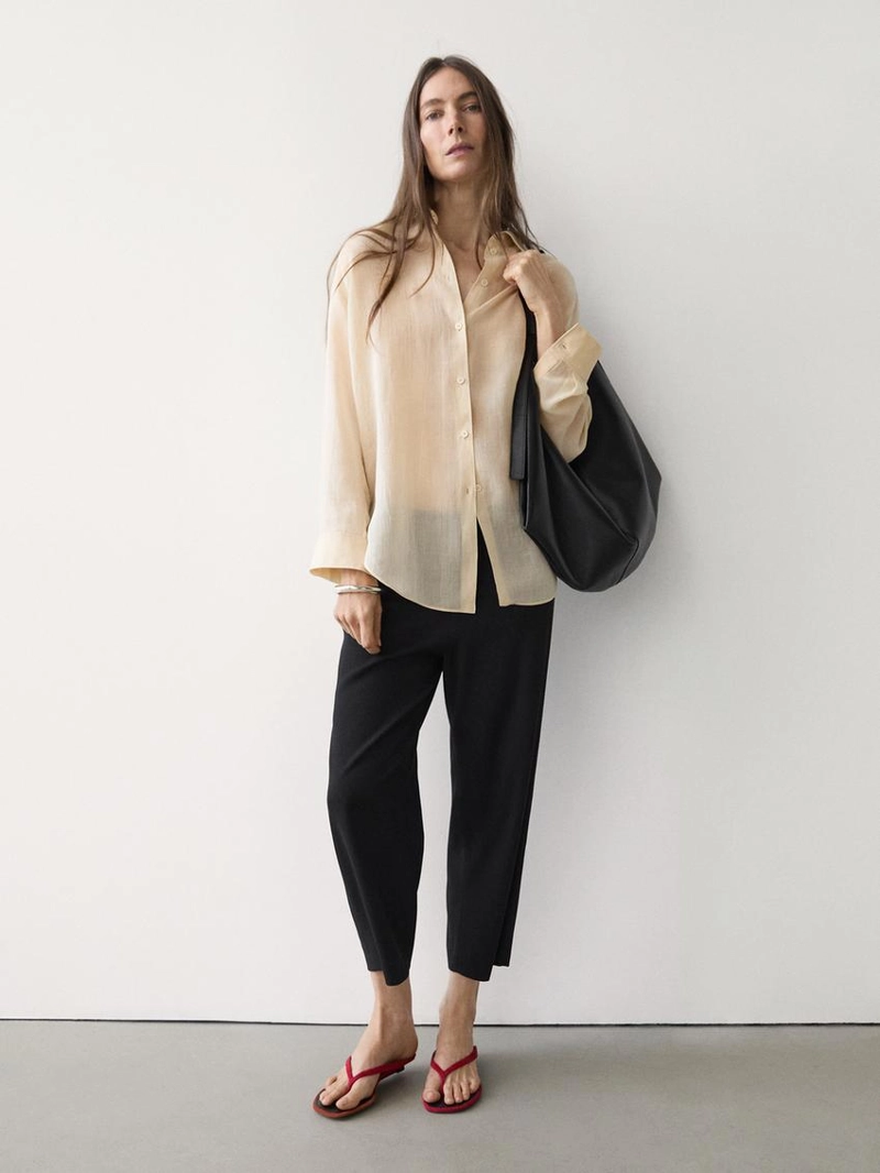 Рубашка с воротником с рубашкой из коллекции massimo dutti