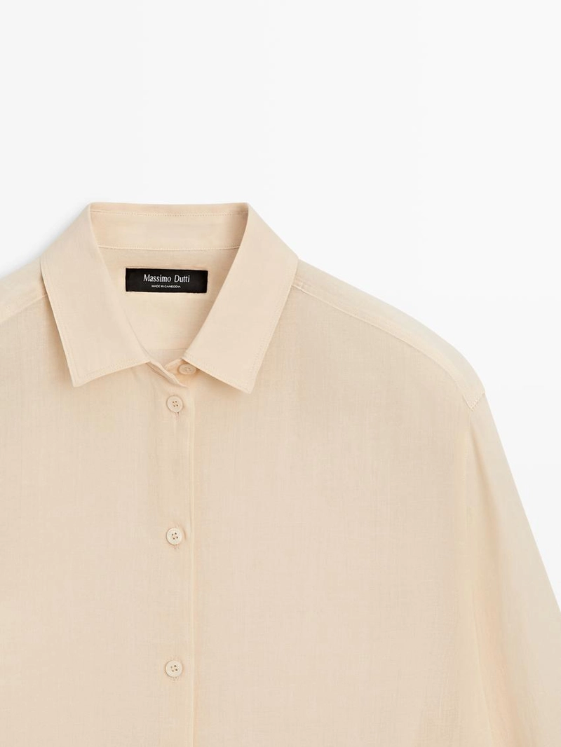 Рубашка с воротником с рубашкой из коллекции massimo dutti