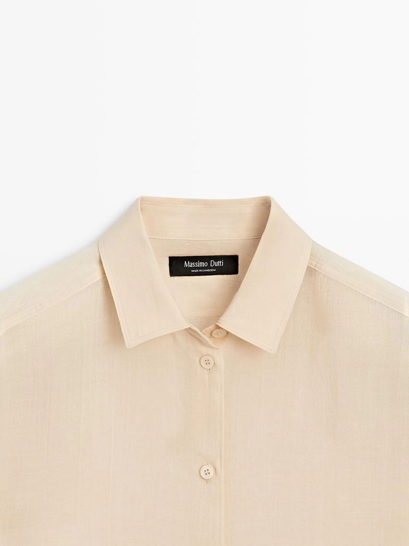Рубашка с воротником с рубашкой из коллекции massimo dutti