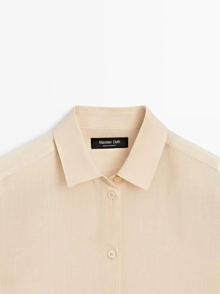 Рубашка с воротником с рубашкой из коллекции massimo dutti- Заказать в России