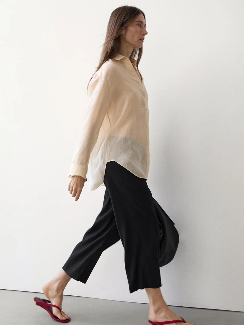 Рубашка с воротником с рубашкой из коллекции massimo dutti