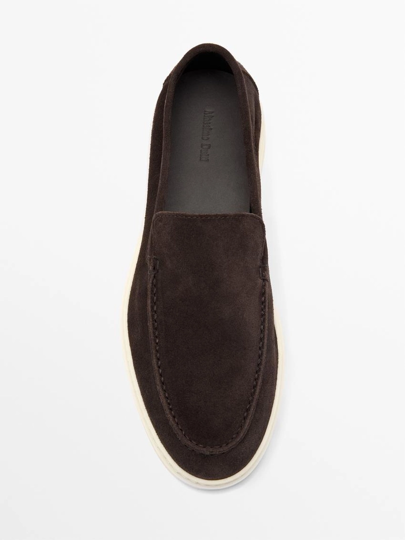 Мокасины из разделочной кожи с мокасинами на мыске