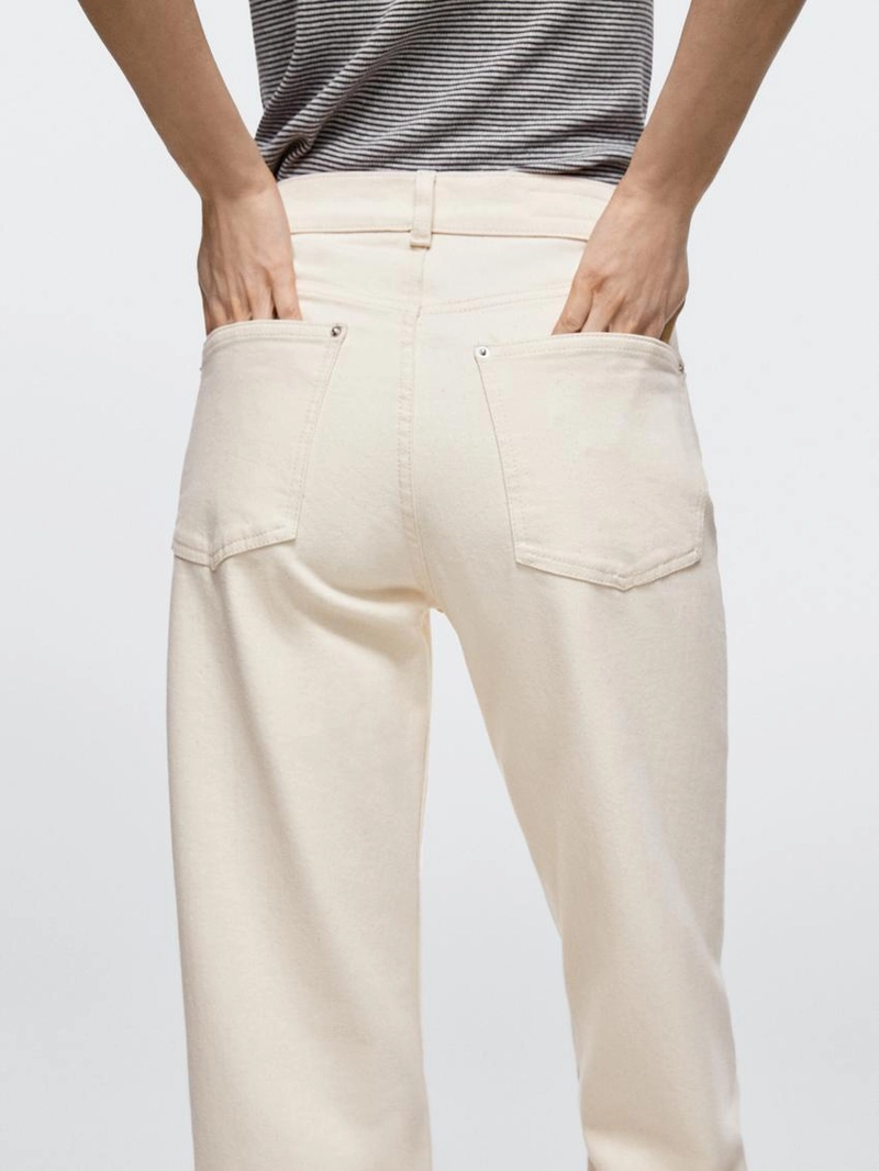 Джинсы прямого кроя средней посадки