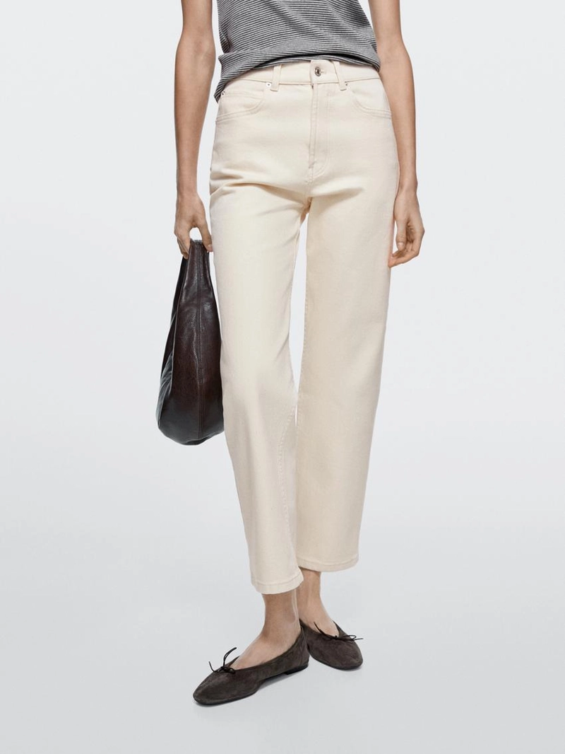 Джинсы прямого кроя средней посадки