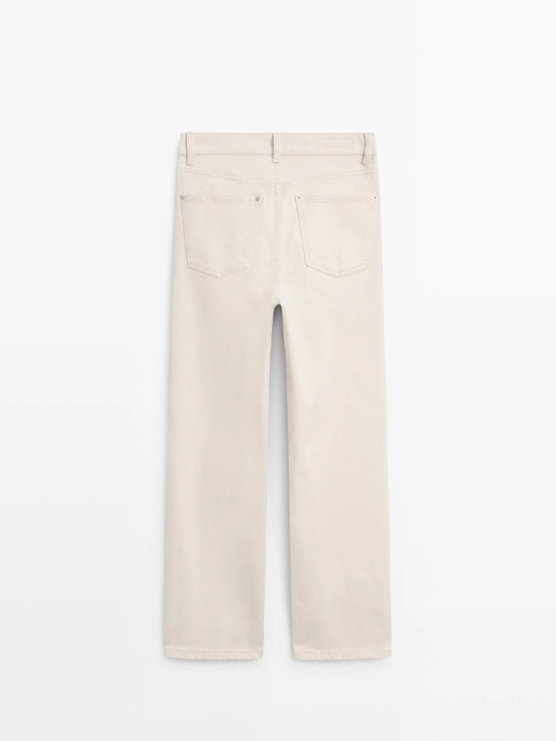 Джинсы прямого кроя средней посадки