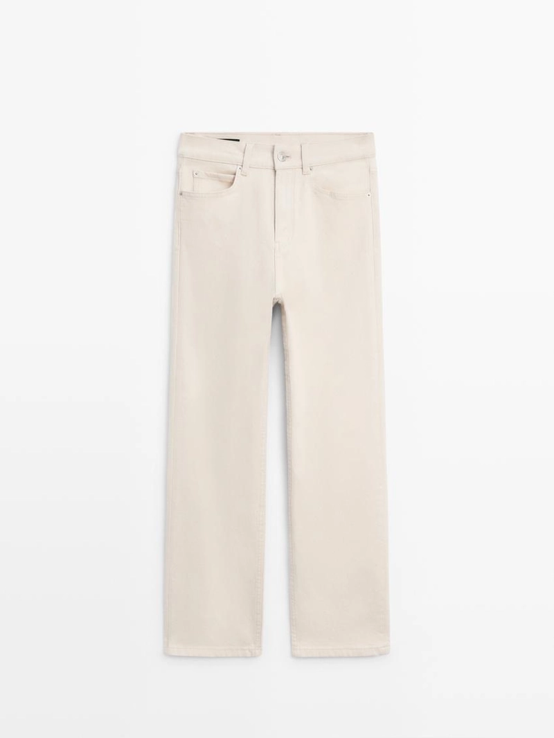 Джинсы прямого кроя средней посадки