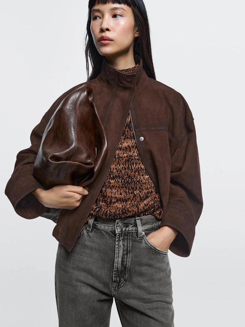 Джинсы прямого кроя с высокой посадкой