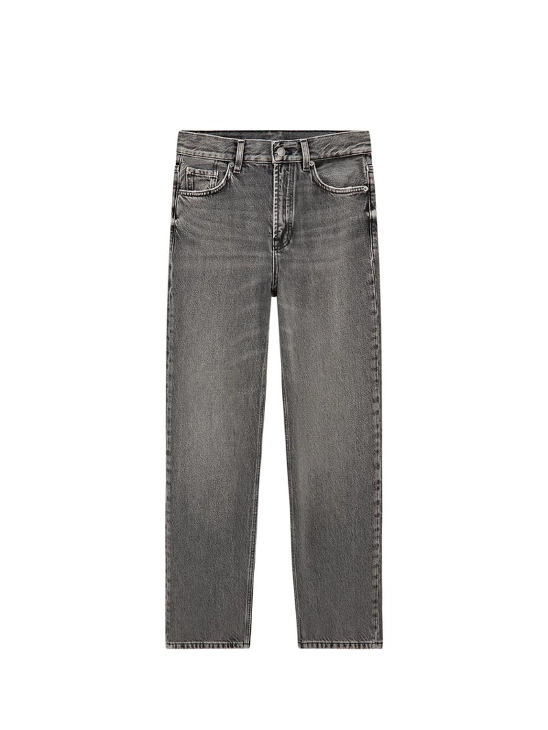 Джинсы прямого кроя с высокой посадкой