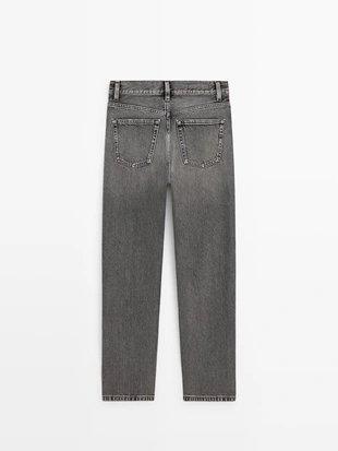 Купить Massimo Dutti Джинсы прямого кроя с высокой посадкой