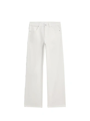 Джинсы с высокой посадкой и широкими штанинами- Заказать в России