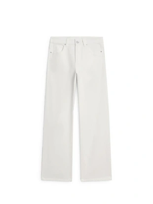 Джинсы с высокой посадкой и широкими штанинами- Заказать в России