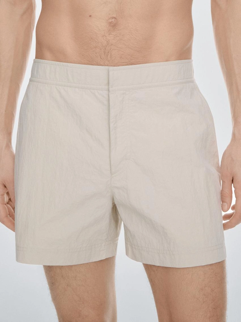 Купальные трусы с деталями на поясе