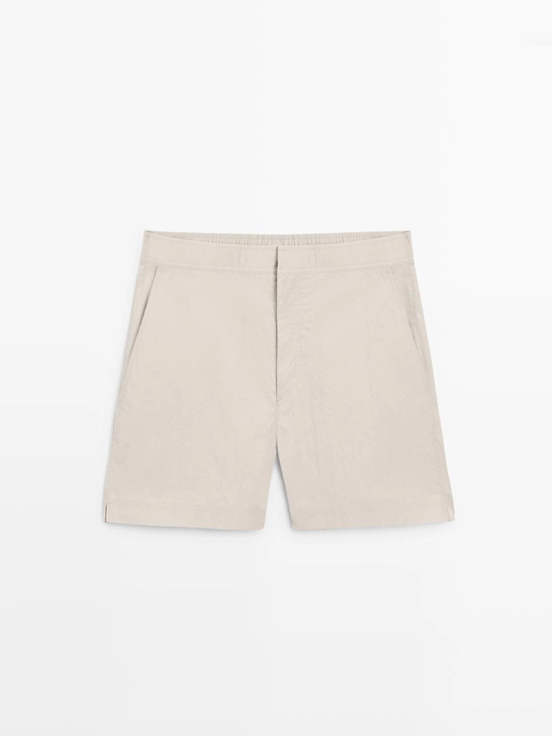 Купальные трусы с деталями на поясе