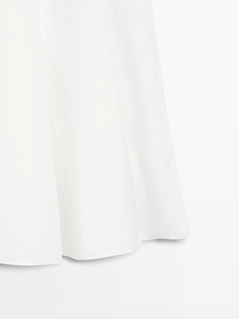 Платье миди из льна