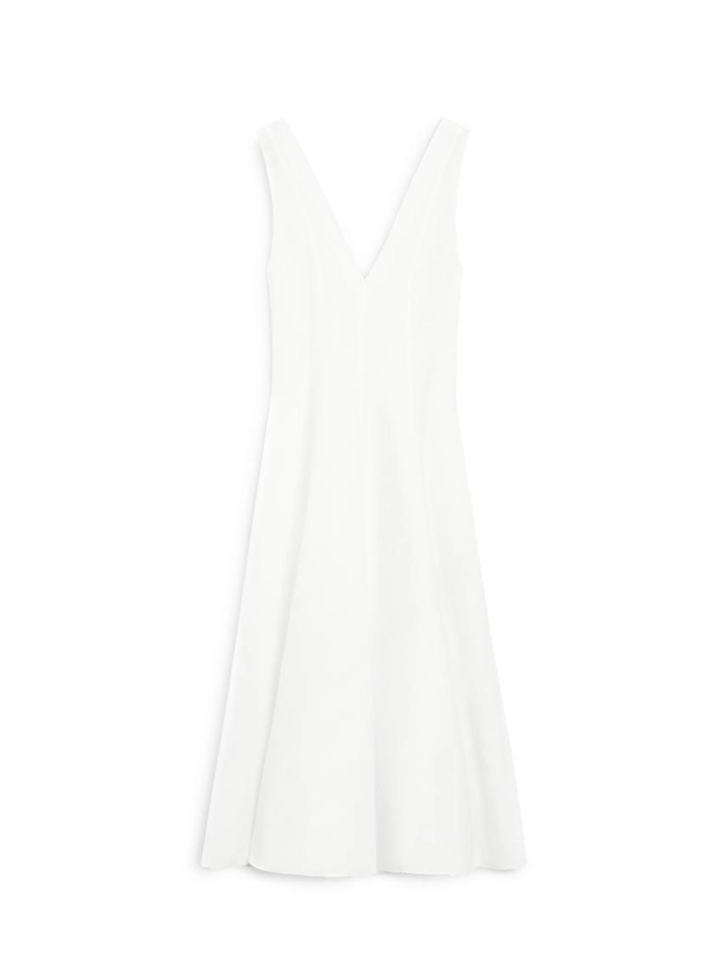 Платье миди из льна