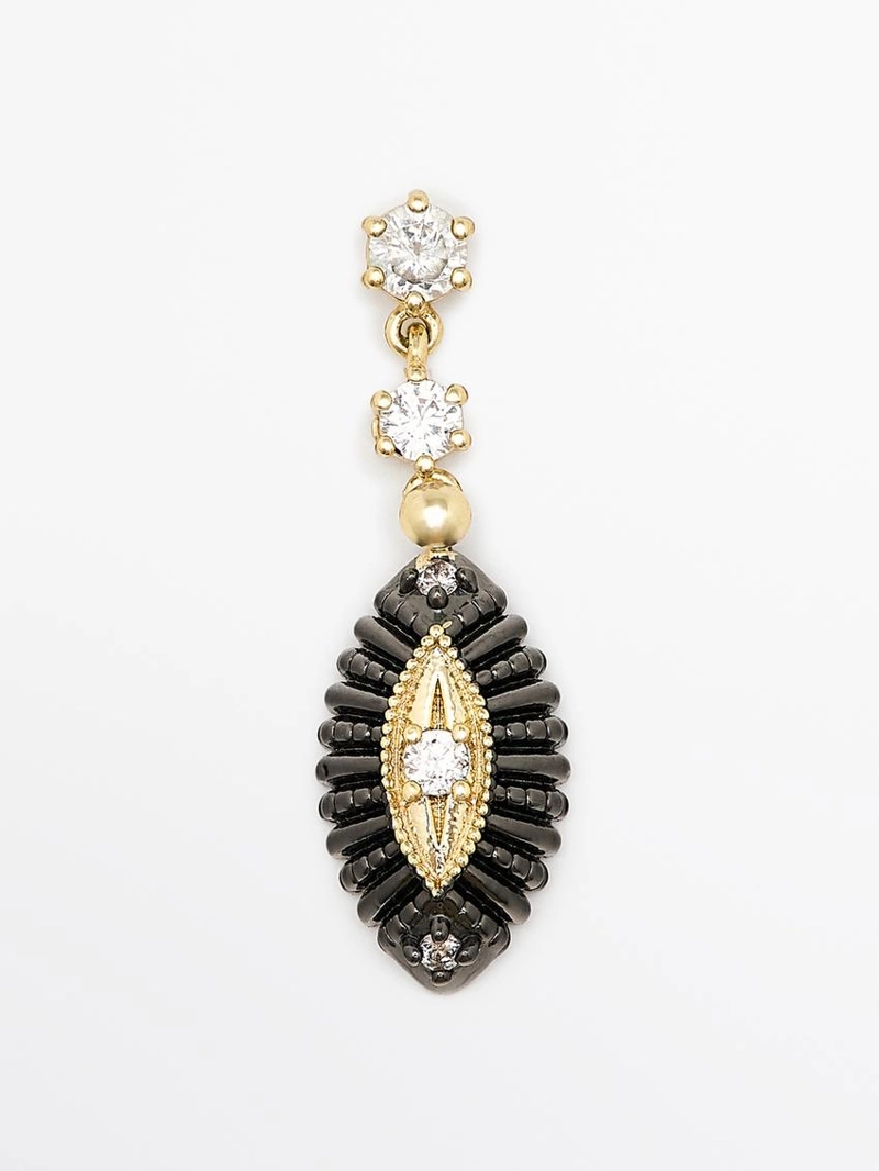 Сверкающие серьги с камнями