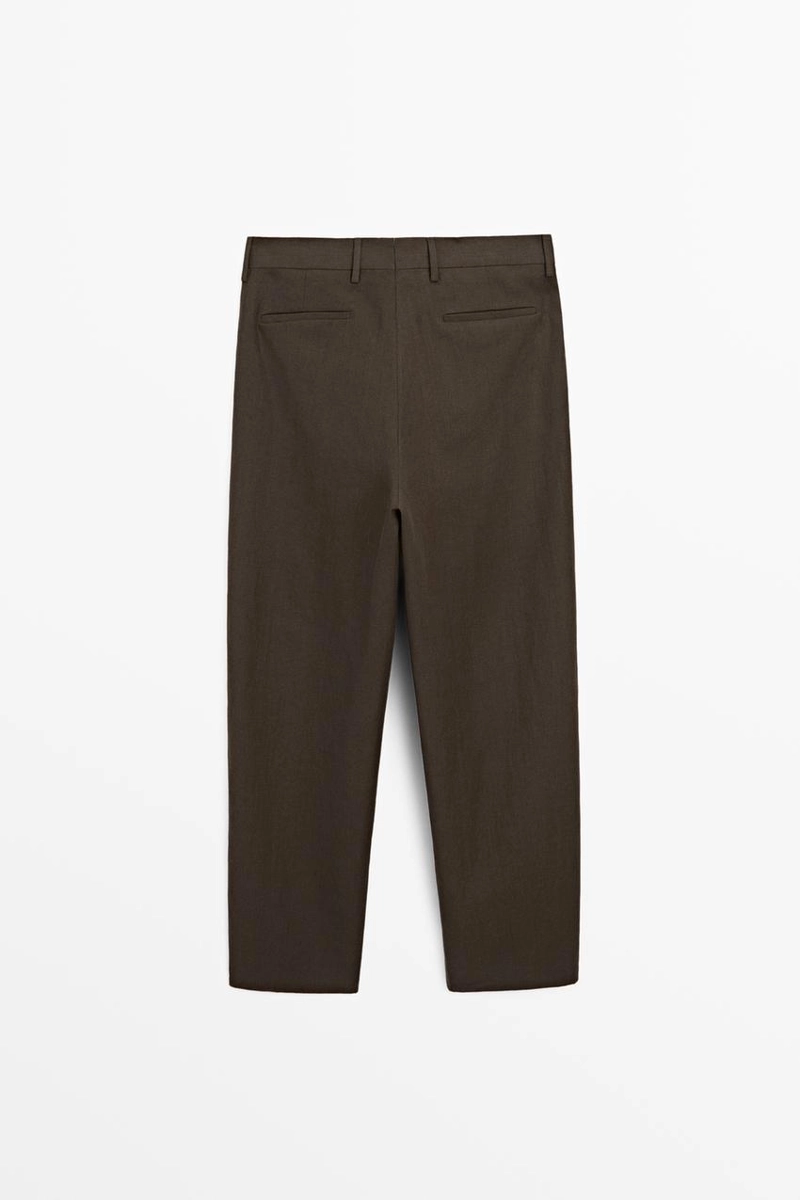 Брюки для костюма из льна