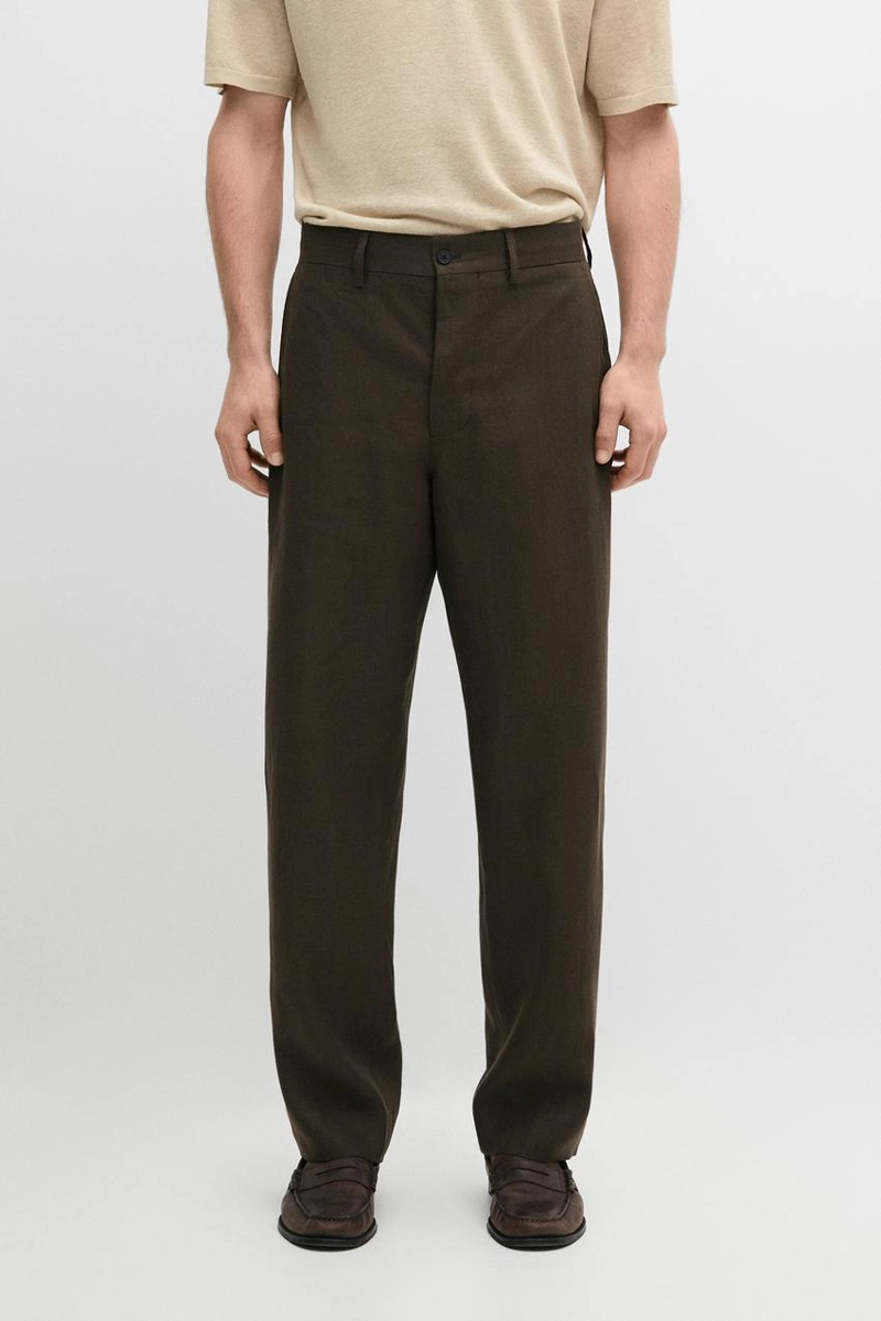 Брюки для костюма из льна