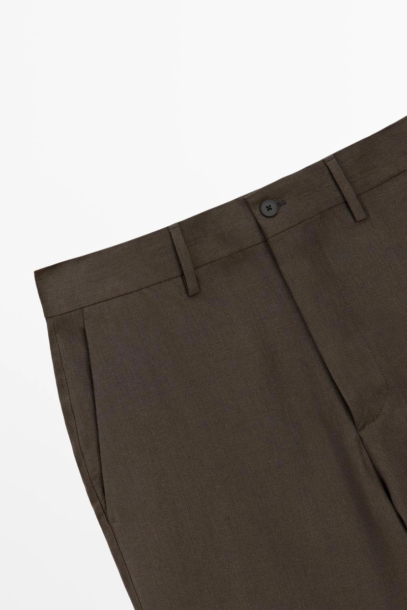 Брюки для костюма из льна