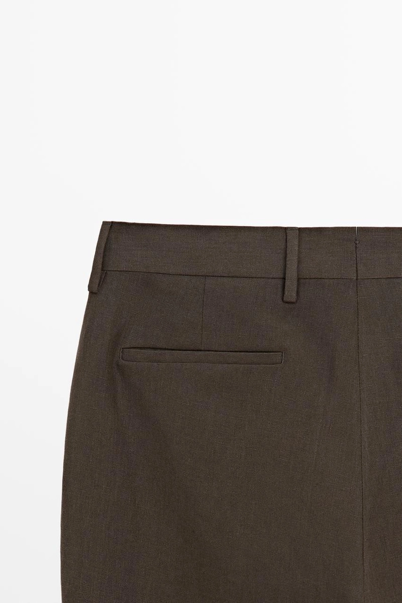 Брюки для костюма из льна