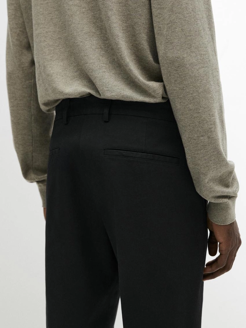 Хлопковые брюки прямого кроя