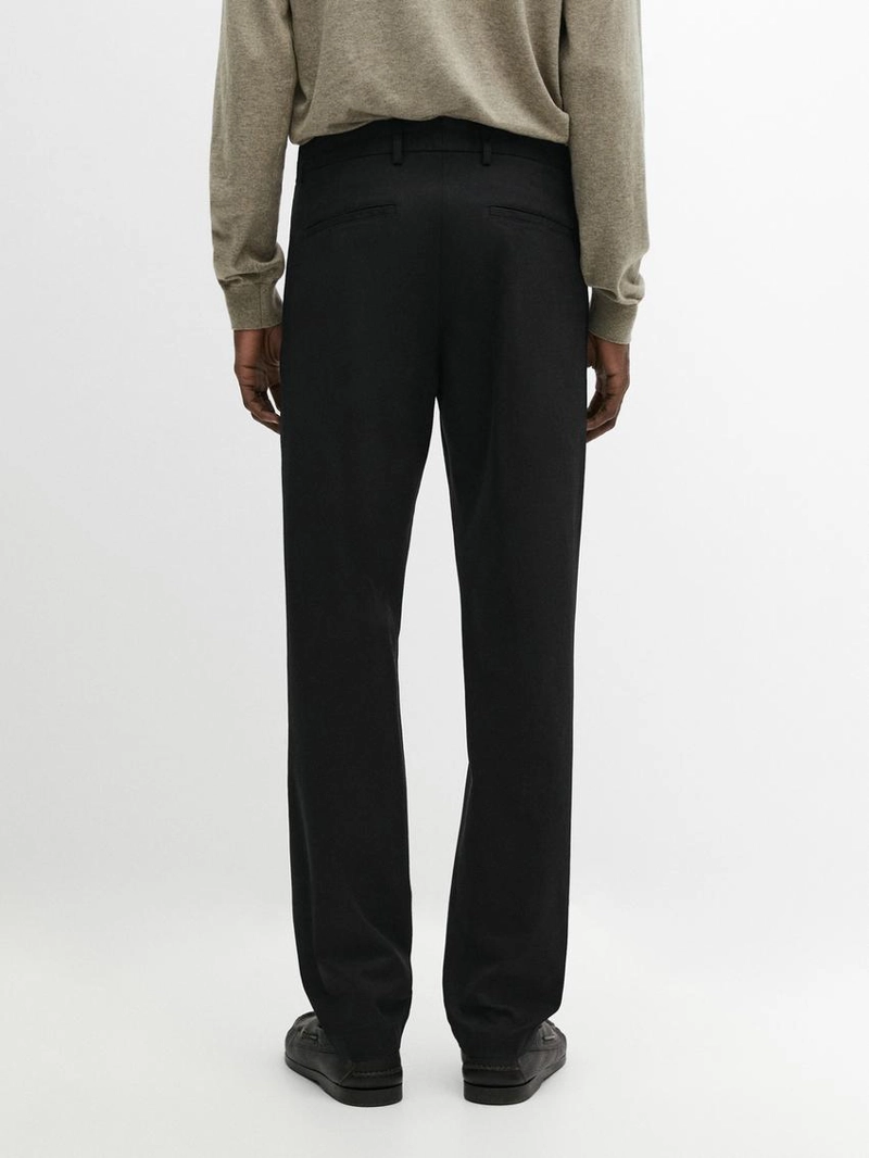 Хлопковые брюки прямого кроя