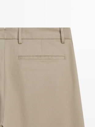 Хлопковые брюки приталенного кроя- Заказать в России