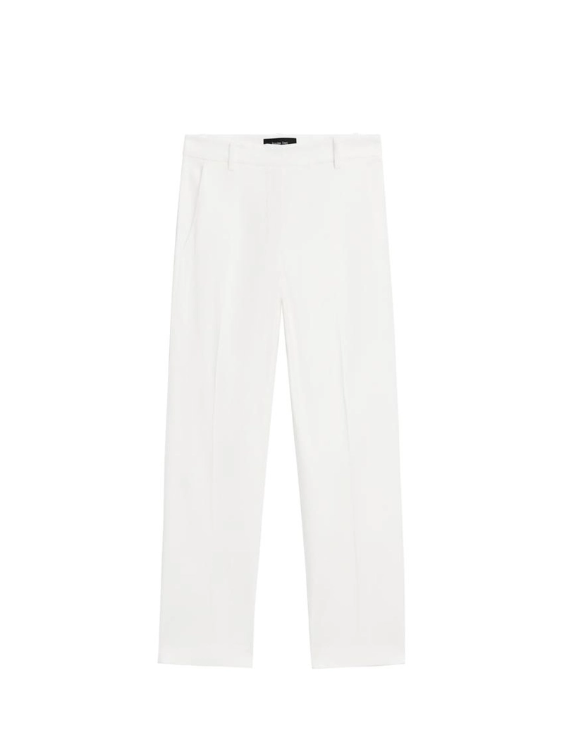 Брюки прямого кроя из льняной смеси