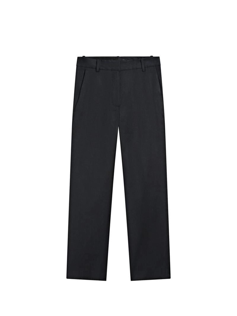 Брюки прямого кроя из льняной смеси