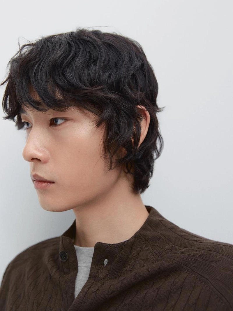 Кардиган из хлопкового смесового трикотажа с деталями на пуговицах