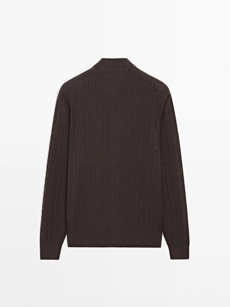 Кардиган из хлопкового смесового трикотажа с деталями на пуговицах