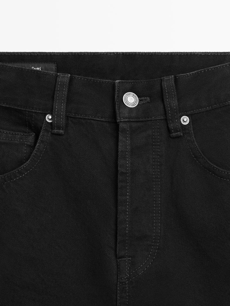 Джинсы с завышенной талией в стиле баллон