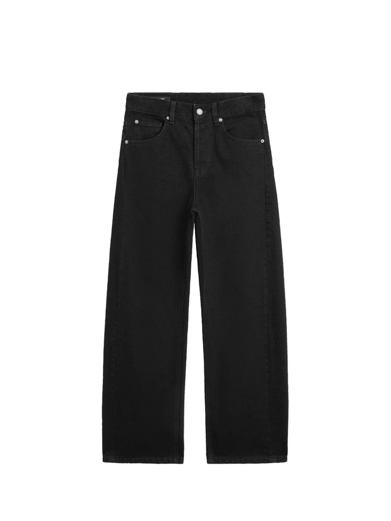 Джинсы с завышенной талией в стиле баллон