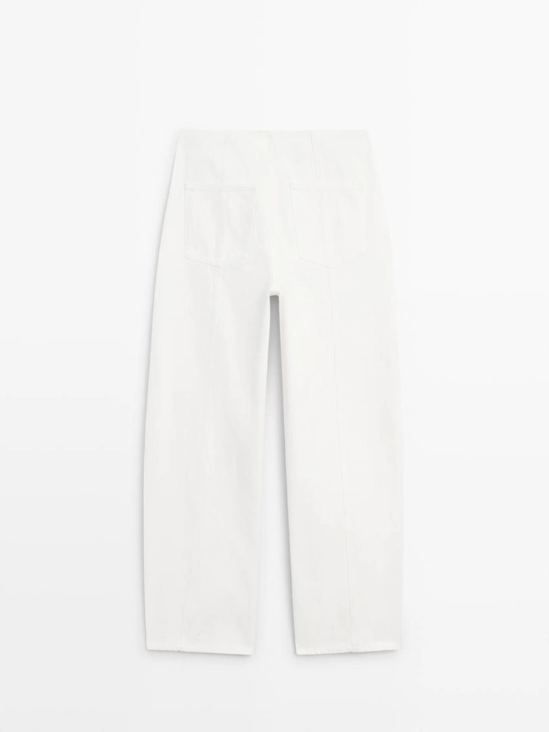 Джинсы прямого кроя с деталями шва