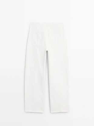 Купить Massimo Dutti Джинсы прямого кроя с деталями шва