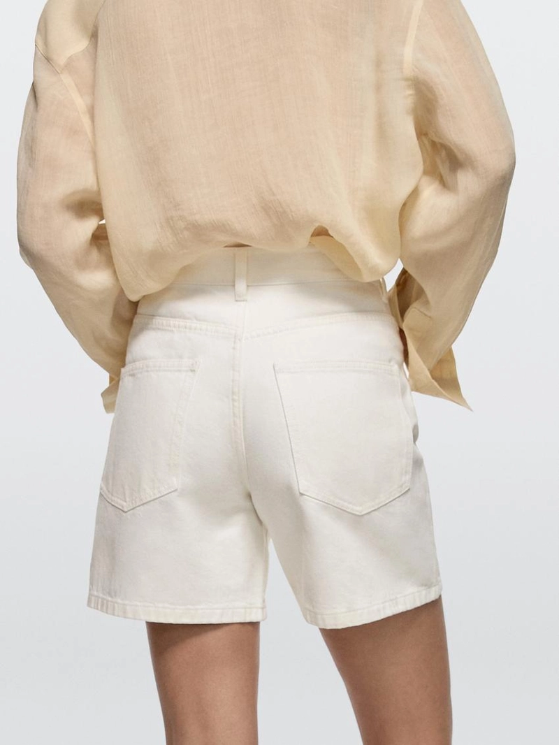 Джинсовые шорты средней посадки