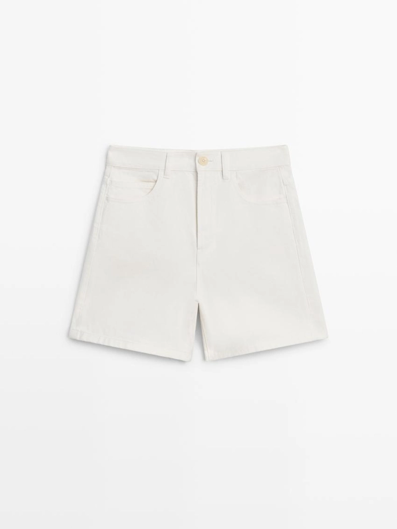 Джинсовые шорты средней посадки