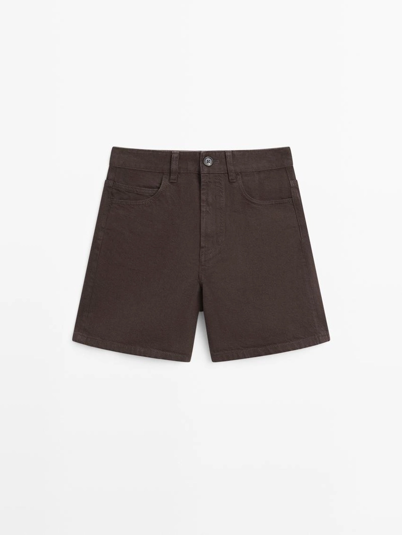 Джинсовые шорты средней посадки