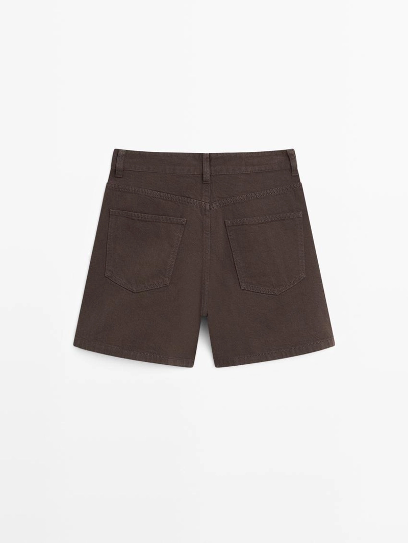 Джинсовые шорты средней посадки