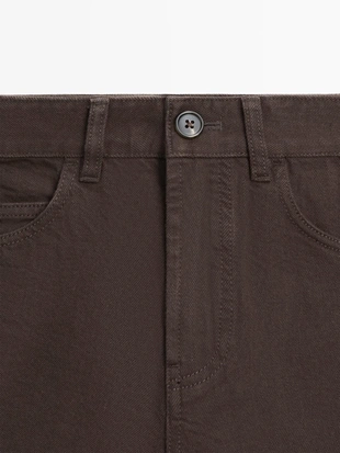 Джинсовые шорты средней посадки- Заказать в России