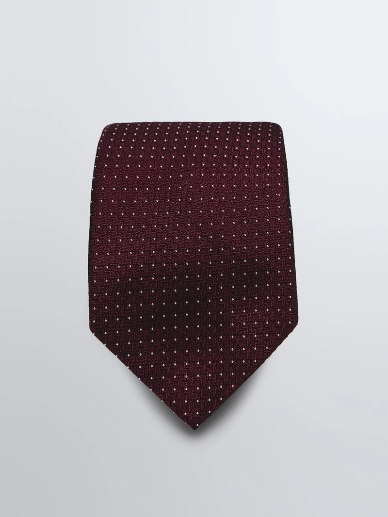 Галстук в горошек из 100% шелка