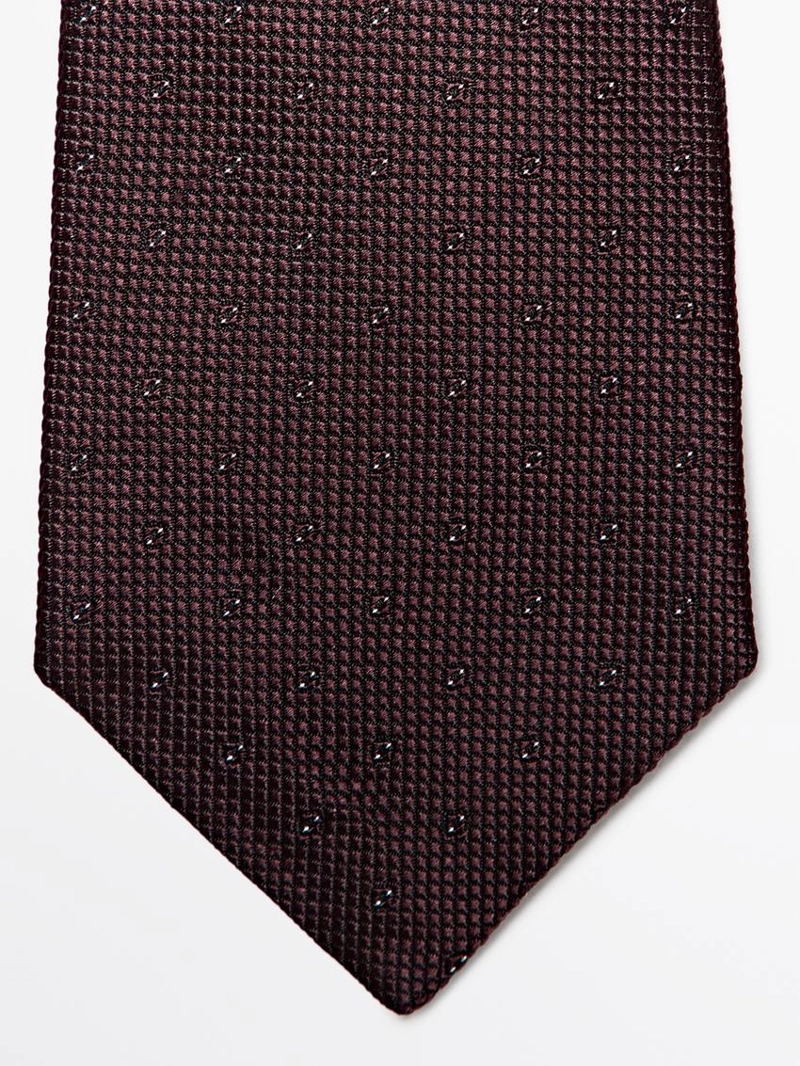 Галстук из 100% шелка с текстурой