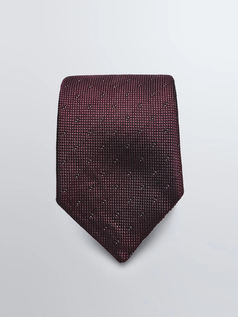 Галстук из 100% шелка с текстурой
