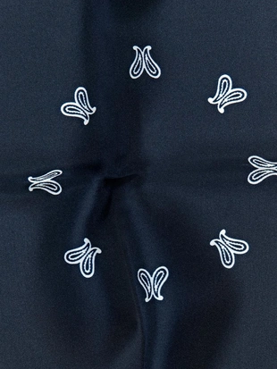 Шелковый платок с орнаментом paisley из 100% шелка- Заказать в России