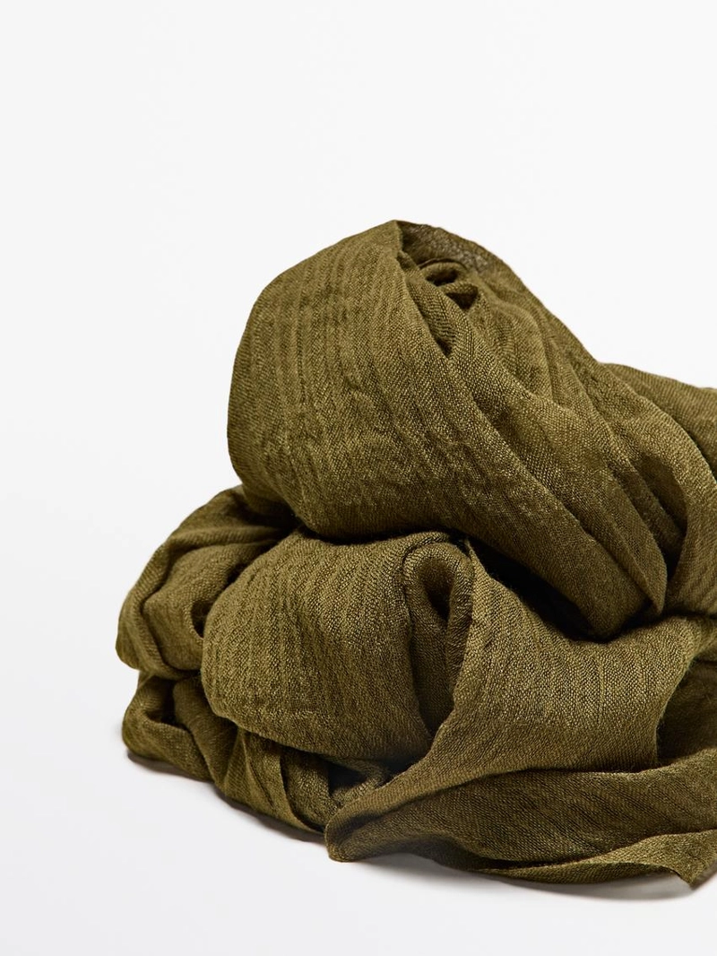 Легкий шарф из шерстяной смеси