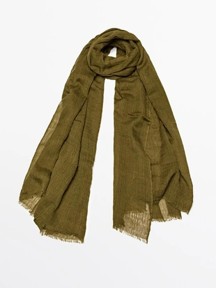 Легкий шарф из шерстяной смеси- Заказать в России