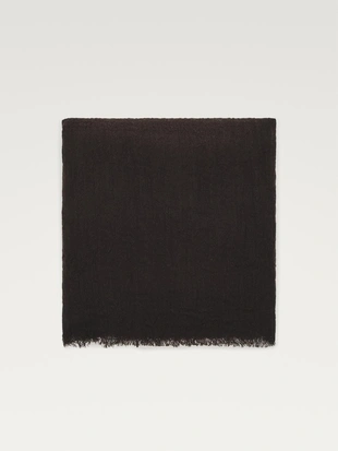 BROWN | 6347/807/700 - Massimo Dutti Шарф из легкой шерстяной смеси